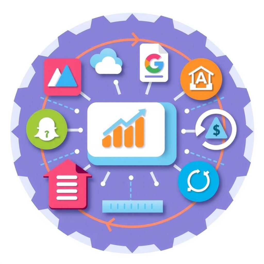 Icon representing content creation services